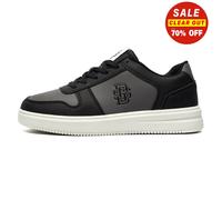 Duffer St. George Legacy Mens Low-Top Trainers Smart Casual Sneakers Black