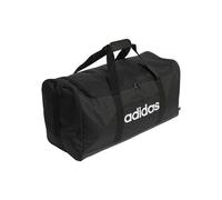 adidas Unisex Essentials Linear Duffel Bag, Black/Black/White, L