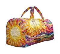 Duffle Bag for Travel - Quilted,Unisex Retro Weekend Bags with Carry Handles Trendy Travel Case - for Dating Shopping The Sun