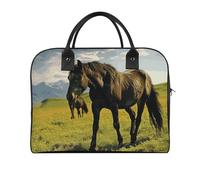 Duffle Bag for Travel Tote Bag Crossbody Bags Gym Bag Grazing Wild Horses Printed Shoulder Bag Travel Handbag for Men And Women, style, One Size, Duffle Bag