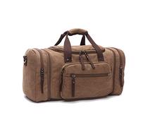 Duffle Bag, Unisex Canvas Holdall, Large Travel Duffles Travel Carry On Duffle Bags Overnight Weekend Weekender Bag Travel Tote for Men and Women