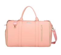 Duffle Bag - Waterproof Travel Bag | Large Capacity Duffel Pack | Storage Pouch with Separate Compartments and Straps | Weekend Straightened for Women and Men, pink, Se référer au descriptif, Refer to