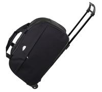 Duffle Bag with Wheels Rolling Duffle Bag with Wheels Waterproof Fabric with and Handle Large Capacity and Portable for Women & Men, Black