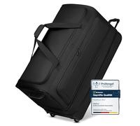REDOLZ Duffle Essentials Exp., black, XXL Jumbo (90 cm) erweiterbar, Travel bag exp. With wheels