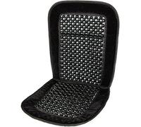 Duffy Black Universal Beaded Seat Cushion Designed to Improve Posture and Comfort Vehicle Driving Back Aid Support Massaging Relax Adjustable Strap Ideal For Cars, Van