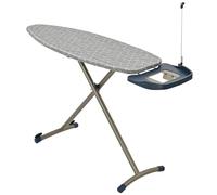 Duffy® Ironing Board with Steam Generator Iron Tray | Retractable Iron Rest & Cable Holder | Extra Thick Padded Reversible Cover | Glider Wheels (159cm x 42cm))