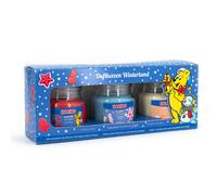 Haribo Scented Candles Gift Set | Winterland | 3 x Scented Candles Winter | Gifts for Women | Candle Set for Home | 3 x 85 g Scented Candles in Glass
