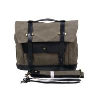DUFWEHR Motorcycle Saddlebag Retro Motorcycle Saddle Bag Universal Waterproof Oil Wax Canvas Messenger Motorcycles Cruisers Side Large Capacity