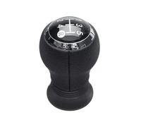 DUFWEHR Shifter Knob for Toyota for Yaris Chromed PU Leather 5 Speed MT Car Gear Shift Knob Gearshift Shifter Lever Stick Pen Arm Head Ball