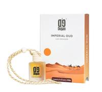 Dugan Imperial Oud Car Air Freshener for Men Women | Premium Hanging Car Perfume | Car Aroma | Hanging Perfume for Car in Glass Bottle with Wooden Lid | 10ml