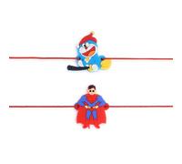 Dugan Set of 2 Fnacy Premium Rakhi for Brothers Raksha Bandhan Bracelet | Rakhi for Small Brother & Sister Gift for Brothers - DGMRK04