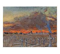 Dugdale Graves Kantarah Last Day 1918 WWI Painting Art Print Canvas Premium Wall Decor Poster Mural