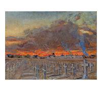 Dugdale Graves Kantarah Last Day 1918 WWI Painting Extra Large Wall Art Print Premium Canvas Mural
