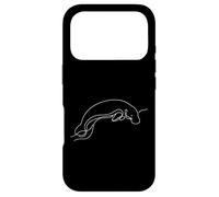 Dugong Line Art Marine Mammal Minimalist Ocean Wildlife Case for iPhone 17 Pro