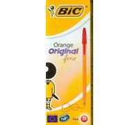 BiC Orange Fine Writing Pen Red Pack of 20