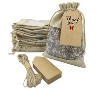 DUGYIRS 30 Pieces Linen Burlap Bags with Drawstring 13cm x 18cm | Jute Sacks Jute Gift bag Organza Bag Hessian Bags Jewelry Pouches Craft Bags for Birthday,Party,Wedding
