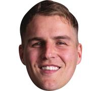 Duhan van der Merwe Rugby Face Mask - Scottish Rugby Player - Celebrity Card Mask for Sports Fans, Match Days, Six Nations Events, Parties, Stag & Hen Nights - Adult Costume Mask, Ready to Wear