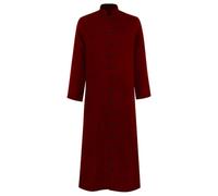 DUHENWU Medieval Costume Men's Priest Robe Priest Robe Men's Priest Robe Men's Priest Robe Vintage Priest Robe Medieval Cassock Renaissance Cosplay Clergy Robe