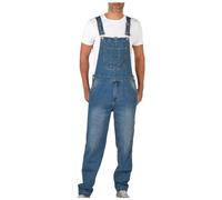 DUHENWU Runcati Men's Denim Bib Overalls Jeans Unisex Big And Tall Dungarees Fashion Rugged Jean Jumpsuit Safety Overalls Casual Jean Jumpsuit with Adjustable Straps and Convenient Tool Pocket