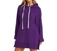 DUHGBNE festival outfit women Hoodies for Women UK, Casual Long Sleeve Plain Hoodie, Oversized Hooded Sweatshirt, Women's Performance Sweatshirt hoodies for women uk