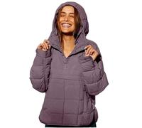 DUHGBNE Womens coatsWinter Coats for Women UK Lightweight Quilted Jackets Loose Fit Windproof Padded Hooded Jackets with Pockets Casual Winterwaterproof Puffer Jacket Women