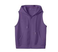 DUHGBNE Women'S Gilets Women'S Vest Leisure Loose And Versatile Thin Sleeveless Cardigan Zipper Sweater Lodestar Vest Long Line Gilet For Women Uk