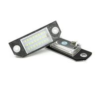 DUHNXUJ License Number Plate Lights For C-MAX MK1 2003-2007 For Focus MK2 2003-2008 2Pcs LED License Plate Light Replace OEM 3M5A13550AA