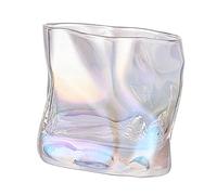 Duiaynke Glass Cup Coffee Mug Wine Glass Beer Mug Drinkware Heat Resistant Water Cup for Wedding Decor Bar Party (Colorful)