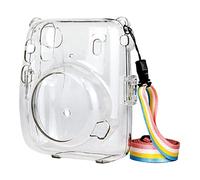 Duiaynke Instant Mini 11 Case Protective Hard Case Anti-dust Strap for Fujifilm Instax Mini 11 (Clear)