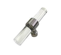 Duiaynke Modern Acrylic Drawer Doors Kitchen Cupboard Handle Pull 80-192mm Knob Pull, Bar Cabinet Pull Knob Handle (Chrome 80mm)
