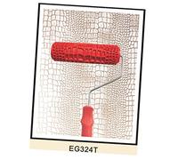 Duiaynke Patterned Paint Roller Brush Wall Decoration Tools Home Repair Tool Ragging Embossed Style Wall Art (Eg324t_snakeskin)