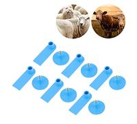 DUIMIMI 100Pcs TPU Livestock Ear Tag Unprinted Customizable Blue Long Lasting For Pigs Cows Sheep Horses Rabbits Farm Animal Identification Management