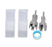 DUIMIMI 2 Pcs 1/2 and 3/4 Inch Fast Threading Pipe Threader Set, 40Cr Alloy Steel Pipe Internal and External Threading Tool with Connecting Rods, PTFE Tape and Dual Storage Boxes