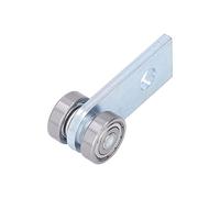 DUIMIMI 2 Wheel Trolley Assembly Rollers for Taller Strut Channel, 2 Bearing Carbon Stainless Steel Galvanized, Silent Smooth Operation for Sliding Door Factory Track Projects