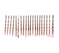 DUIMIMI 20 Piece Makeup Brushes Kit, Soft Fluffy Blush Brush Set, Powder & Eyeshadow Brushes, Elegant Rose Gold Handles, Women ' s Portable Travel Makeup Tools