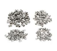 DUIMIMI 200Pcs Stainless Steel Rivet Nut Kit, Wear Proof and Rustproof M3 to M6 Assorted Sizes, for Automotive Elevator Furniture Instrument Metal Plate Pipe Industrial Fastening
