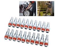 DUIMIMI 20PCS 1/4 Inch NPT Male Thread Air Plugs Quick Connect Fittings | I/M/D Type Compatible, Pre Coated Leakproof Seal, Galvanized Iron, 300 PSI Rated, Easy Twist Lock, Universal Pneumatic Use