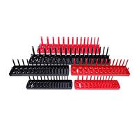 DUIMIMI 6Pcs Socket Organizer, Plastic Socket Holder, Multifunctional Tool Tray, Socket Storage Rack, Compatible with 1/4, 3/8, 1/2 Inch, 6-27mm, for Toolbox Drawer