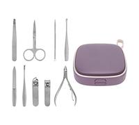 DUIMIMI 9pcs Stainless Steel Manicure Set, Nail Clippers, Pedicure Tools, Multifunctional Nail Kit for Women & Men, Nail Clippers Set, Toenail Care