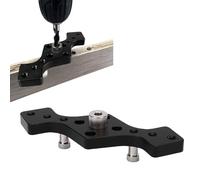 DUIMIMI Self Centering Dowel Jig Kit Aluminum Alloy Stainless Steel Straight Hole Drilling Guide with 3 Drill Bits for Woodworking Furniture Joinery Cabinet Making Black