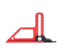 DUIMIMI Table Saw Height Gauges Aluminum Alloy 0-60mm Depth Adjustable Measuring Tool for Woodworking, Dual Metrication Inch Scales, 45 Degree Angle, Saw Blades Alignment