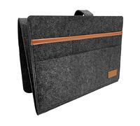 DUINIU 1 Piece Felt Bedside Storage Bag, Bedside Organizer, Sofa Stand, Bedside Pocket, Hanging Storage Bag to Store Various Accessories (Dark Gray)
