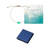 DUINIU 1 piece gemstone bracelet, 1 piece gift box, chakra bracelet, rice bead bracelet, women's bracelet, hand woven bracelet, lucky bracelet