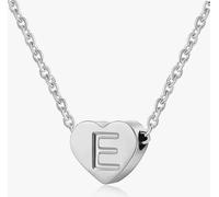 DUINIU 1 Piece Initial Necklace, Letter E, Silver, Women's Jewelry, Personalized Name Necklace, Girl Gift