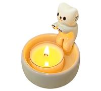 DUINIU 1 Piece Kitten Candle Holder, Cat Warming Candle Holder, Candle Holder, Table Decoration, Cat Paw Warming Candle Holder, Gift For Cat Lovers