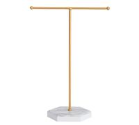 DUINIU 1 Piece Metal Jewelry Stand, Jewelry Storage Rack, T-Shaped Necklace Display Stand, Jewelry Hanging Organizer, Suitable for Necklaces, Bracelets, Earrings, Rings, Watches, Etc