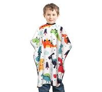 DUINIU 1 Piece of Children's Haircutting Cape, Hairstylist Accessory, Adjustable Small Dinosaur Haircutting Cape with Cartoon Dinosaur, Suitable for Boys and Girls.