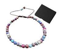 DUINIU 1 Piece of Gemstone Bracelet, Comes with 1 Gift Box, Yoga Bracelet, Beaded Bracelet, Chakra Bracelet Made of Real Stones, Amber Jewelry, Women's Accessories.