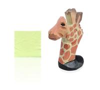 DUINIU 1 Piece of Wood-Carved Glasses Frame, 1 Piece of Glasses Cloth, Animal Glasses Frame, Desktop Glasses Holder, Wooden Glasses Frame, Carving Crafts, Hand-Carved Glasses Frame (Giraffe)