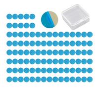 DUINIU 100 Pieces of Round Iron Sheets, With 1 Storage Box, Self-Adhesive Metal Plates, Mobile Phone Holder Patches, Magnetic Round Iron Sheets, Suitable for Mobile Phones and Figure Decorations